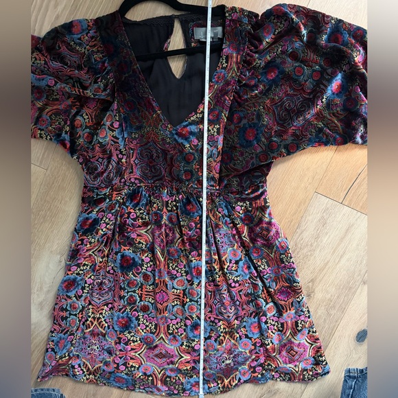 Mona Burnout Velvet Mini Dress - Picture 15 of 16